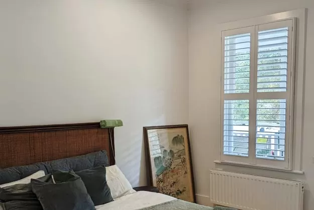 Bedroom with shutter